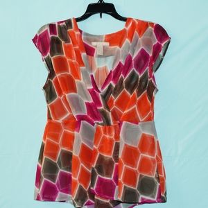 Banana Republic Sheer Wrap Blouse